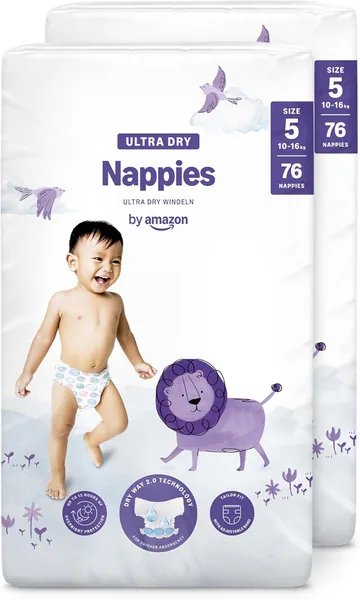 Mama Bear 152 Ultra-Dry Nappies Size 5