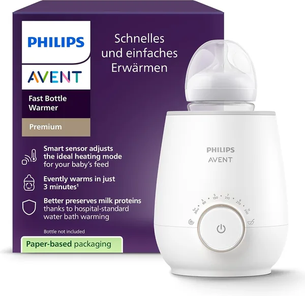 Philips AVENT SCF358/00 Flaschenwärmer - Schnelles und gleichmäßiges Aufheizen von Milch und Babykost, Weiß (45% Rabatt)