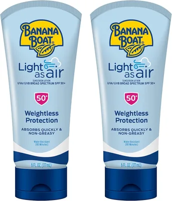 Banana Boat Light As Air Sunscreen SPF 50, 6oz. - 2 Count (Pack of 1) 13% Off