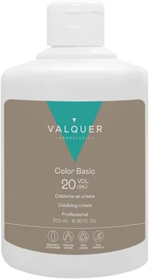 VALQUER Crema Estabilizada de Oxígeno 20 Volumes 6% | Oxidante para Colorear y Descolorar el Cabello Permanente | Vegana