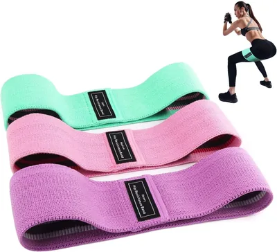 Bandas de Resistencia ANNA TOSANI (Set de 3), Antidesliz para Yoga, Pilates y Estiramientos