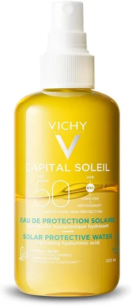 Vichy Capital Soleil, Eau de Protection Solaire SPF50, Formule Hydratante, 10% Off