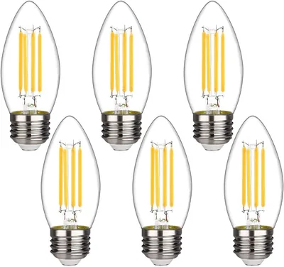 BORT B11 E26 LED Bulbs - 6 Pack Dimmable Warm White