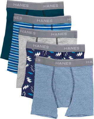 Hanes Boys 5 Pack Boxer Briefs 10% Off