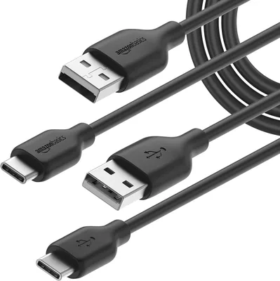 Amazon Basics USB-C till USB-A 2.0 snabbtladdare, 480 Mbps speed, USB IF certifierat, för Apple iPhone 15, iPad, Samsung Galaxy