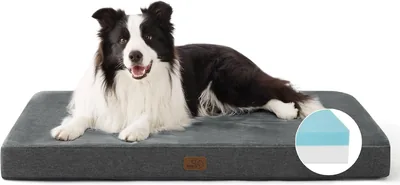 BEDSURE Orthopaedic Dog Cushion Large Dark Grey