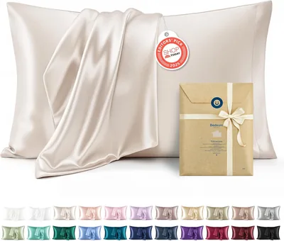 Bedsure Satin Pillow Cases Queen Size 2 Pack - 48% Off