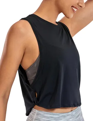 CRZ YOGA Women's Crop Tank Top