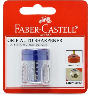 Faber-Castell Mini Grip Sharpener Single Hole, Assorted Colors - 25% Off