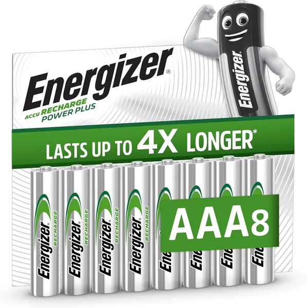 Energizer Recharge Power Plus AAA Batteries 8 Pack 15% Off