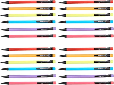 Mechanical Pencils 0.7mm Multicolor, 24-Pack