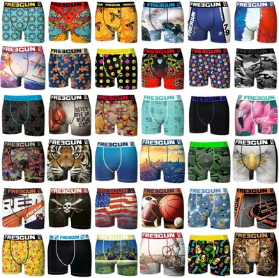 Freegun Pack Surprise Boxer Homme, Calecon Modèle Aléatoire, Confortable et Agréable (Lot de 5) - 14% Off