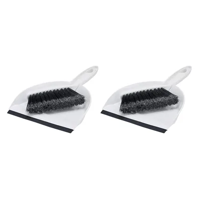 Amazon Basics Mini Dustpan & Brush Set - 2 Pack, Gray Best Deal