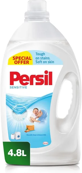 Persil Sensitive & Baby Liquid Laundry Detergent 4.8 Litres