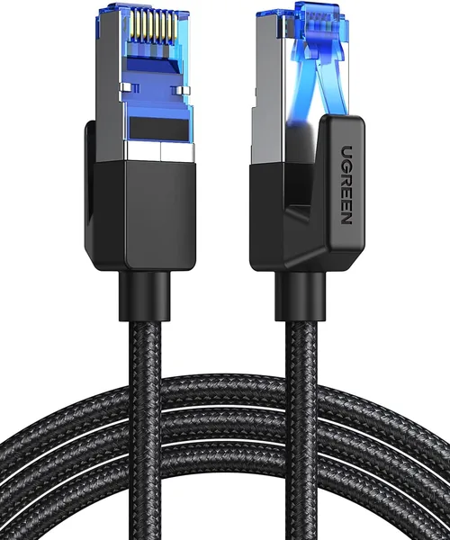 UGREEN LAN Cable CAT8 1M Mesh LAN Cable, Category 8 Connector