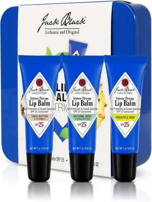 Jack Black Intense Therapy Lip Balm Trio, SPF 25