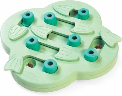 Outward Hound Nina Ottosson Puppy Hide N' Slide Green Treat Puzzle Dog Toy SGD 31.40 Best Deal