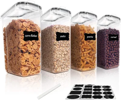 Vtopmart 4 PCS 4L Cereal Container Set - Best Deal
