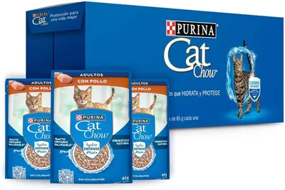 Purina Cat Chow Adulto Todos los Tamaños Sabor Pollo 24pack de 85g