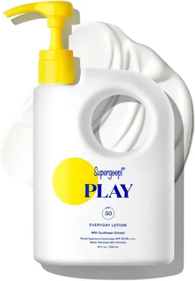 Supergoop! PLAY Everyday Lotion SPF 50 PA++++ - Reef-Safe Sunscreen for Face & Body