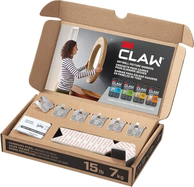 3M CLAW Drywall Picture Hanger, 6-Pack with Markers