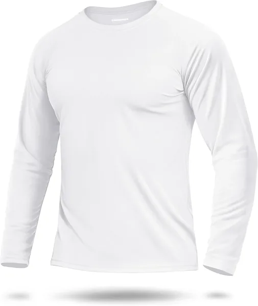 Boladeci Men's Rash Guard UPF 50+ Sun Protection Clothing Long Sleeve T-Shirts for Men Quick Dry SPF UV Swim Tees Shirts