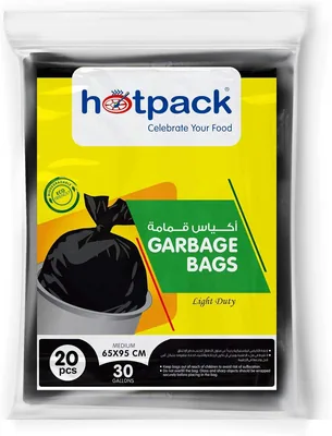 Hotpack Garbage Bag, 30 Gallon, 20 Pcs - Save 35%