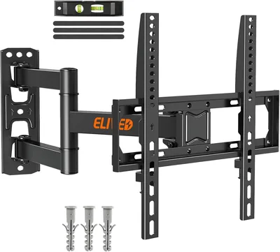 ELIVED Tilt and Swivel TV Bracket for Most 26-60 Inch LCD, LED, OLED Flat or Curved TVs with Max. VE