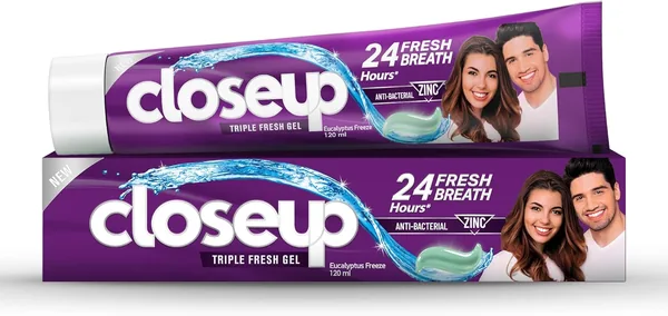 Closeup Triple Fresh Gel Toothpaste Eucalyptus Freeze 120ml