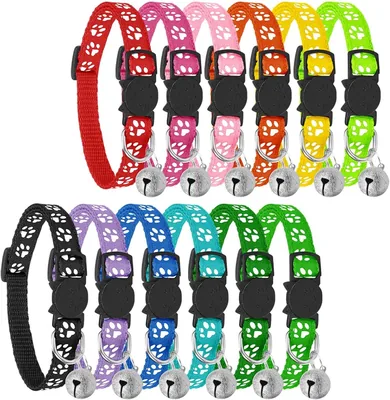 Bow Calico Reflective Cat Collars 12 Pack Best Deal