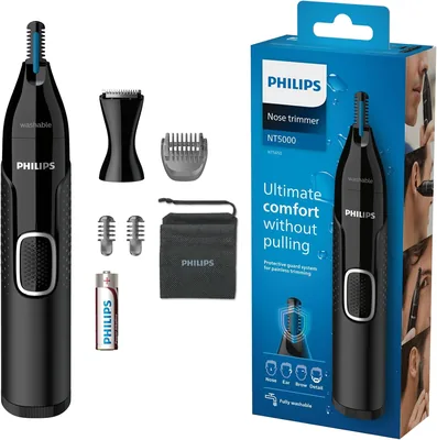 Philips Neelharent 5000 Serie - Trim neus-, oor- en wenkbrauwhaar - Volledig wasbaar - Huidbeschermer - Roestvrij staal messen Best Deal