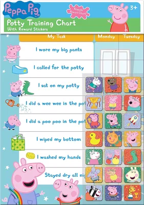 Paper Projects Peppa Pig Potty Reward Chart & Stickers Best Deal