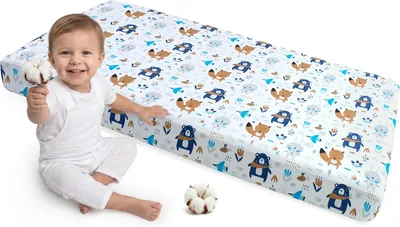 Prześcieradło z gumką Medi Partners dla niemowląt 120x60cm, 100% bawełna (Boho) - Najlepsza cena