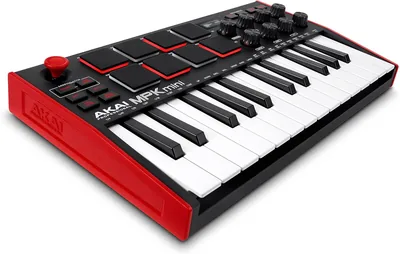 Akai Pro MPK Mini MK3 - Clavier MIDI USB portable avec 25 touches, 8 pads de batterie, logiciel et sons Native Instruments