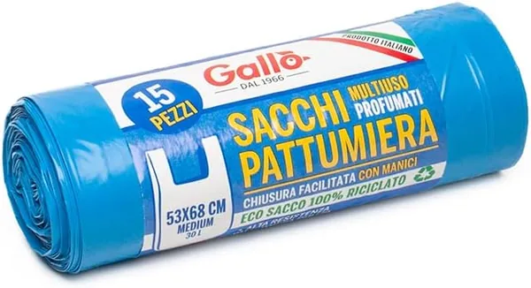 Gallo 15 Waste Bags in Recycled Plastic