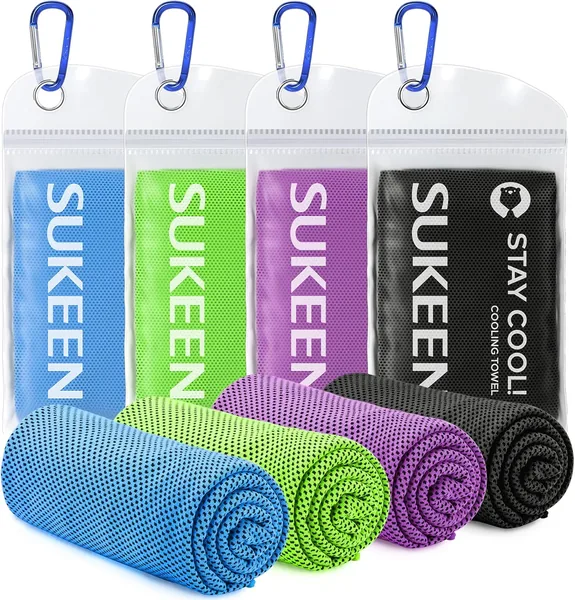 Sukeen Kühlhandtuch, Sporttuch, Kühl-Microfasertuch für Sport & Fitness, Eistuch für Golf, Wandern, Laufen, Tennis - Best Deal