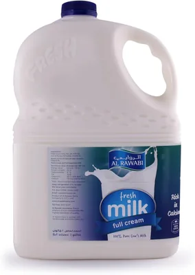 Al Rawabi Fresh Full Cream Milk U.A.E, 1 Gallon - Best Deal