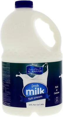 Al Rawabi Fresh Full Cream Milk U.A.E, 2 Litre Best Deal
