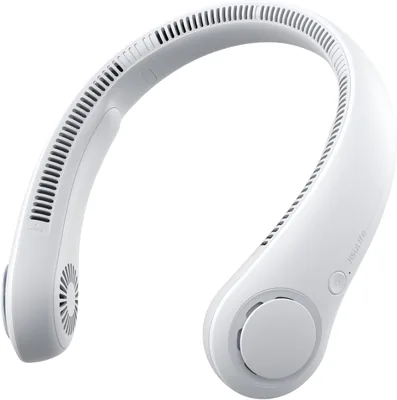 JISULIFE Ventilateur de Cou Portatif Sans Balle 5 Vitesses Batterie Rechargeable 4000mAh Cadeau Idéal pour Femmes et Hommes Gris - Meilleures Affaires