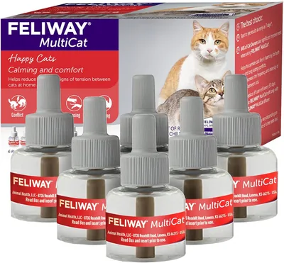 FELIWAY MultiCat Calming Pheromone Refill 30 Day - 6 Pack Best Deal