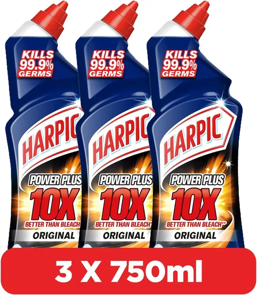 Harpic Original Power Plus Toilet Cleaner 750ml x 3