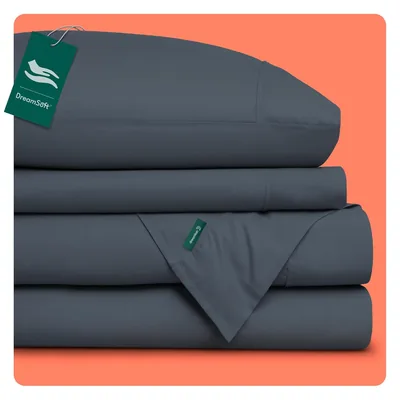 Dreamlab Juego de Sábanas Premier 1800 Collection. Sábanas de Microfibra de Lujo de Doble Cepillado (Gris Grafito, King Size) - 12% Off
