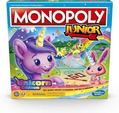 MONOPOLY Junior: Unicorn Edition Board Game