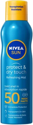 Nivea Sun Protect & Dry Touch Sun Mist SPF 50 - Pulvérisateur Rafraîchissant Transparent et Résistant à l'Eau - Protection UV Haute, 69% Off