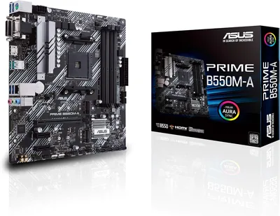 ASUS PRIME B550M-A AM4 Compatible Motherboard with AMD B550 [MicroATX]