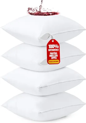 Protection de matelas Utopia - 4 protecteurs de coussin imperméables