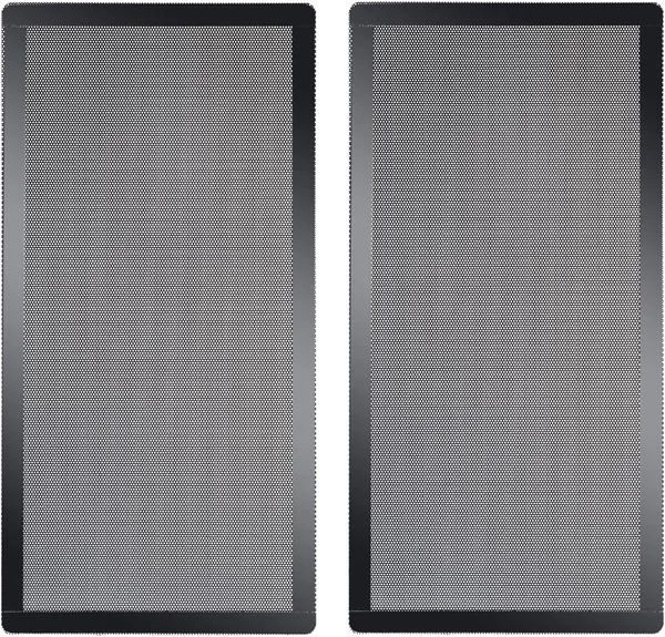 240mm x 120 mm Computer Case Fan Dust Filter PC Mesh Filter Cover Grills with Magnetic Frame, Black Color (2 Pcs)