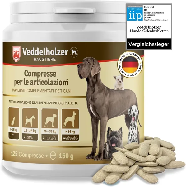 Veddelholzer CERTIFIED WINNER 2024 Dog Joint Tablets Supplements