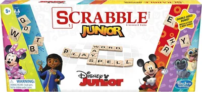 Hasbro Scrabble Disney Junior Edition Double-Sided Game
