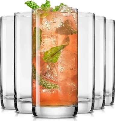 JoyJolt Faye 13oz Highball Glasses, 6-Piece Set - Best Deal